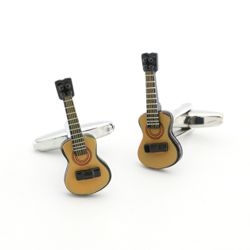 Acoustic Guitar Resin and Steel Cufflinks